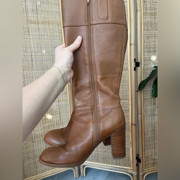 Nine West Tall Leather Heeled Boots size 8 - Picture 3 of 7